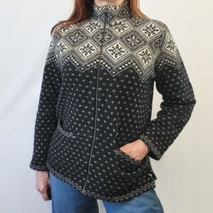 Lauren Ralph Lauren Vintage Lambswool Aztec Cardigan Sweater